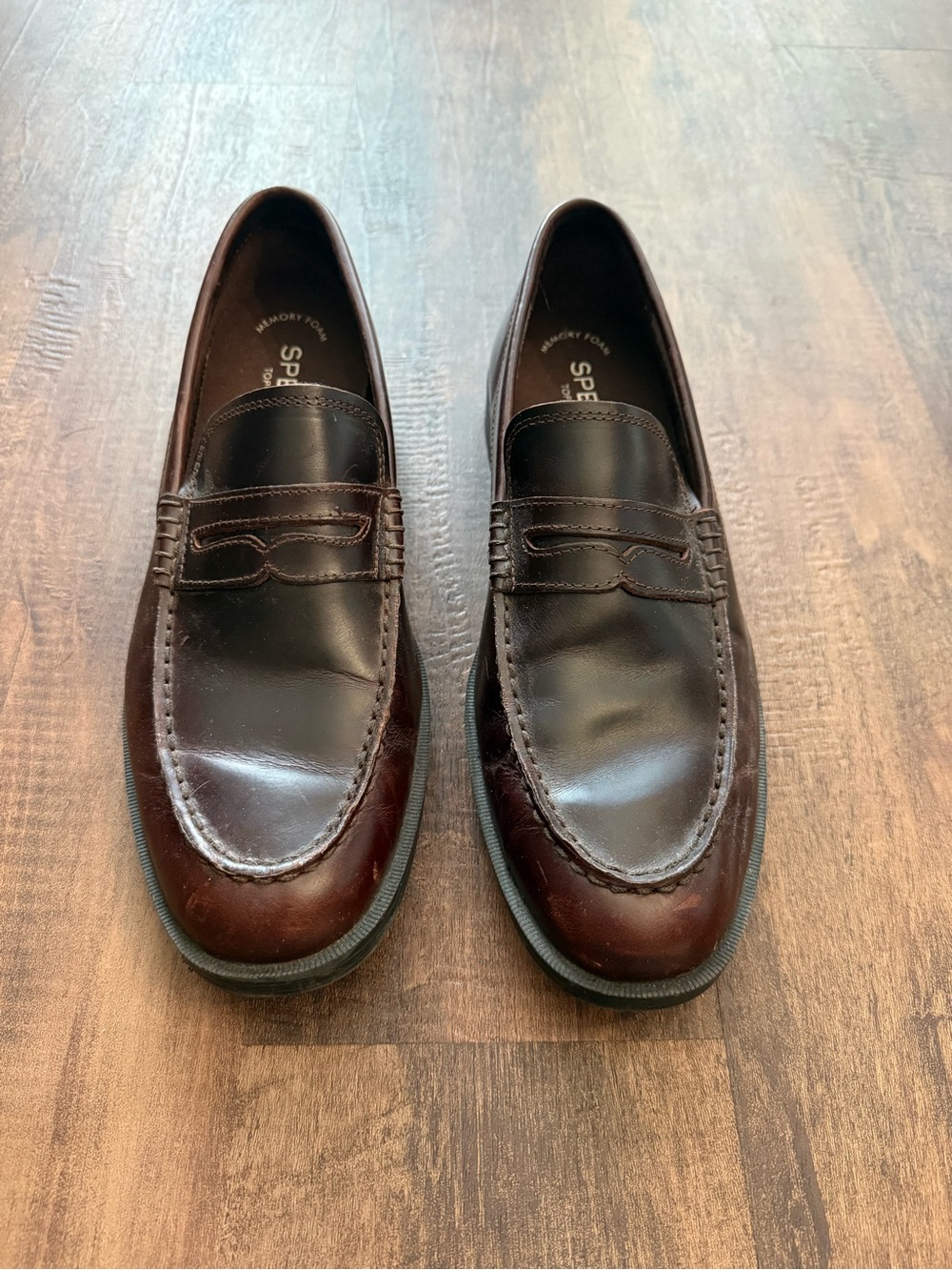 Sperry Men’s Dark Brown Leather Penny Loafers